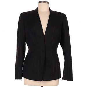 NWT Mugler black and red pinstriped blazer size FR 40